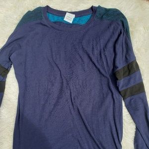 VS PINK Blue and Black Long Sleeve